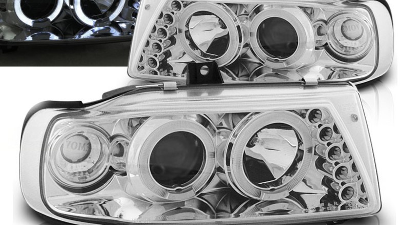 Prednja svjetla Angel Eyes (chrome) / SEAT IBIZA/CORDOBA (93-99), LPSE03