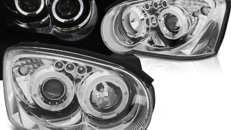 Prednja svjetla Angel Eyes (chrome) / Subaru Impreza II GD (2003-2005), LPSU03
