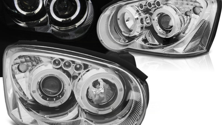 Prednja svjetla Angel Eyes (chrome) / Subaru Impreza II GD (2003-2005), LPSU03