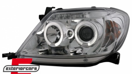 Prednja svjetla Angel Eyes (chrome) / Toyota Hilux (2005-2011), LPTO07