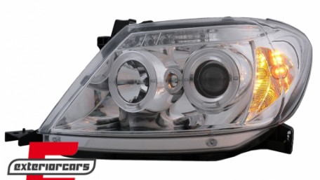 Prednja svjetla Angel Eyes (chrome) / Toyota Hilux (2005-2011), LPTO07