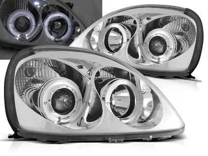 Prednja svjetla Angel Eyes (chrome) / Toyota Yaris (1999-2003), LPTO01