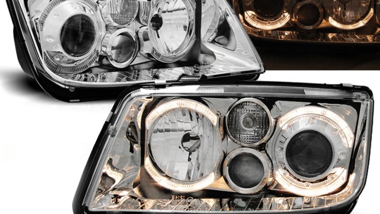 Prednja svjetla Angel Eyes (chrome) / Volkswagen Bora (09.1998-07.2005), LPVWB9