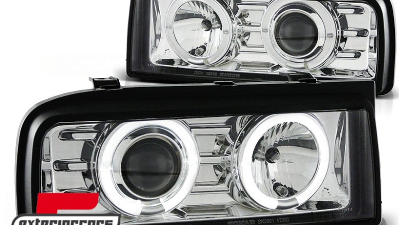 Prednja svjetla Angel Eyes (chrome) / Volkswagen Corrado (1988-1995), LPVW35