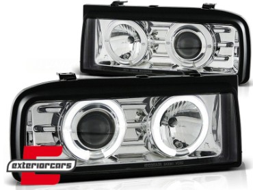 Prednja svjetla Angel Eyes (chrome) / Volkswagen Corrado (1988-1995), LPVW35