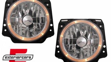 Prednja svjetla Angel Eyes (chrome) / Volkswagen Golf 2 (08.1983-08.1991), LPVW21