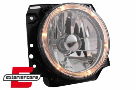 Prednja svjetla Angel Eyes (chrome) / Volkswagen Golf 2 (08.1983-08.1991), LPVW21