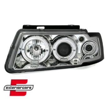 Prednja svjetla Angel Eyes (chrome) / Volkswagen Passat B5 3B (11.1996-08.2000), LPVW12