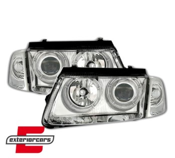 Prednja svjetla Angel Eyes (chrome) / Volkswagen Passat B5 3B (11.1996-08.2000), LPVW25
