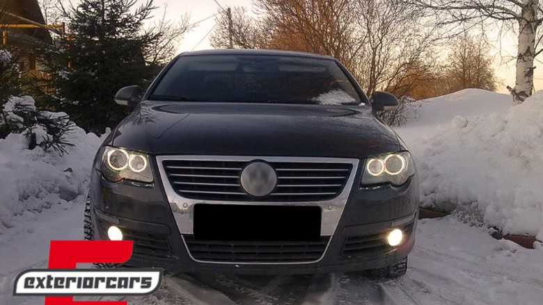 Prednja svjetla Angel Eyes (chrome) / Volkswagen Passat B6 3C (03.2005-2010), LPVWC5