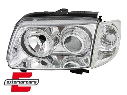 Prednja svjetla Angel Eyes (chrome) / Volkswagen Polo (10.1999-10.2001), LPVW57