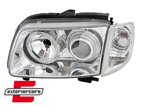 Prednja svjetla Angel Eyes (chrome) / Volkswagen Polo (10.1999-10.2001), LPVW57