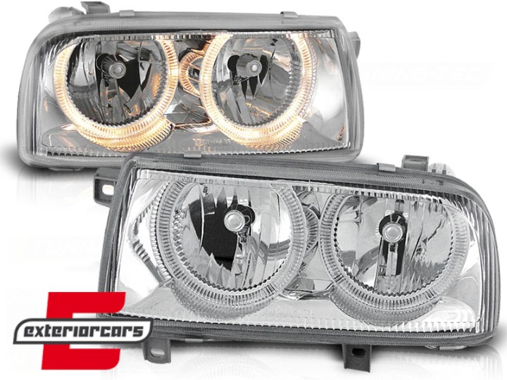 Prednja svjetla Angel Eyes (chrome) / Volkswagen Vento (01.1992-08.1998), LPVW31