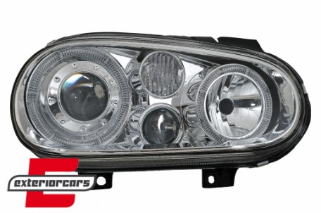Prednja svjetla Angel Eyes (chrome) / VW Golf 4 (1997-2005), LPVW42