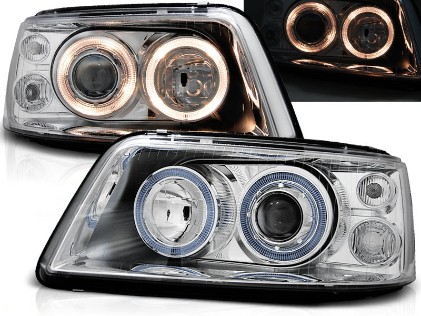 Prednja svjetla Angel Eyes (chrome) / VW T5 (2003-2009), LPVWE4