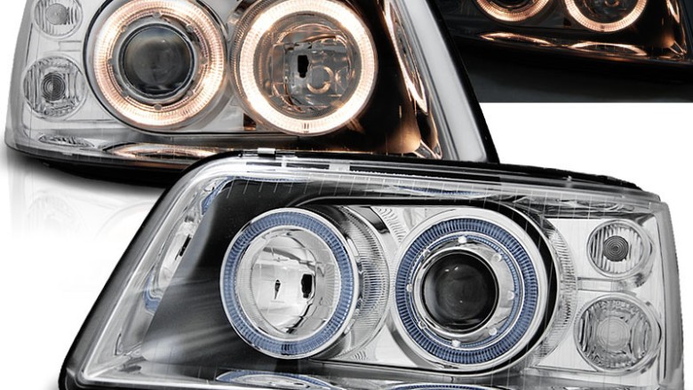 Prednja svjetla Angel Eyes (chrome) / VW T5 (2003-2009), LPVWE4