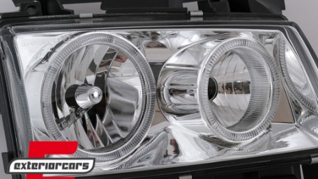 Prednja svjetla Angel Eyes (chrome) / VW Transporter T4 BUS (08.1996-03.2003), LPVW27