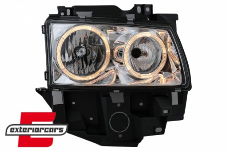Prednja svjetla Angel Eyes (chrome) / VW Transporter T4 BUS (08.1996-03.2003), LPVW27