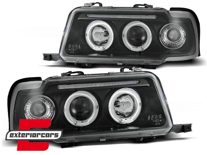 Prednja svjetla Angel Eyes (crna) / Audi 80 B4 (1991-1996), LPAU30