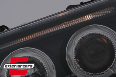 Prednja svjetla Angel Eyes (crna) / Audi 80 B4 (1991-1996), LPAU30
