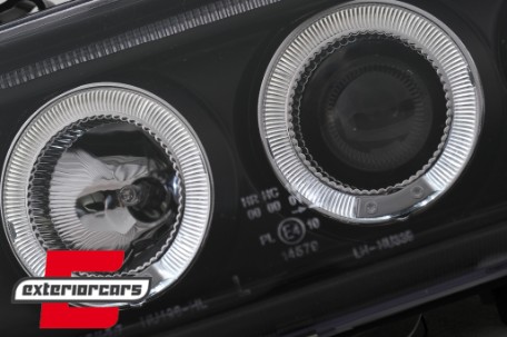 Prednja svjetla Angel Eyes (crna) / Audi 80 B4 (1991-1996), LPAU30