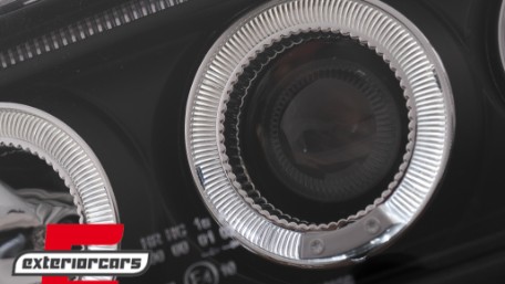 Prednja svjetla Angel Eyes (crna) / Audi 80 B4 (1991-1996), LPAU30