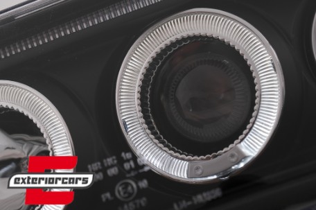 Prednja svjetla Angel Eyes (crna) / Audi 80 B4 (1991-1996), LPAU30