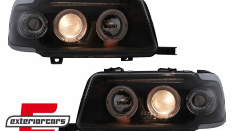 Prednja svjetla Angel Eyes (crna) / Audi 80 B4 (1991-1996), LPAU30