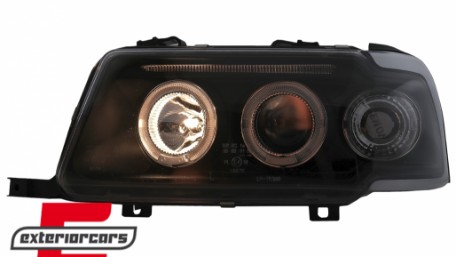 Prednja svjetla Angel Eyes (crna) / Audi 80 B4 (1991-1996), LPAU30