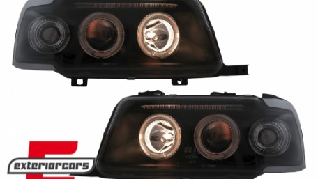 Prednja svjetla Angel Eyes (crna) / Audi 80 B4 (1991-1996), LPAU30