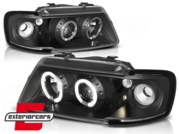 Prednja svjetla Angel Eyes (crna) / Audi A3 (1996-2000), LPAU05