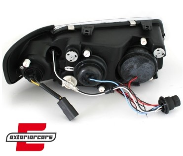 Prednja svjetla Angel Eyes (crna) / Audi A3 (1996-2000), LPAU05