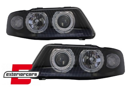 Prednja svjetla Angel Eyes (crna) / Audi A3 (2000-2003), LPAU22