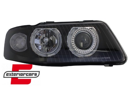 Prednja svjetla Angel Eyes (crna) / Audi A3 (2000-2003), LPAU22