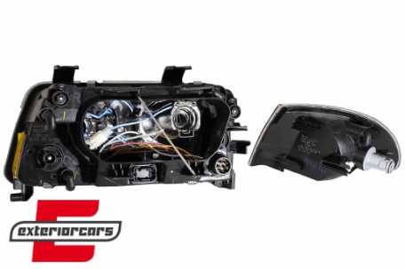Prednja svjetla Angel Eyes (crna) / Audi A4 B5 (1994-12.1998), LPAU11