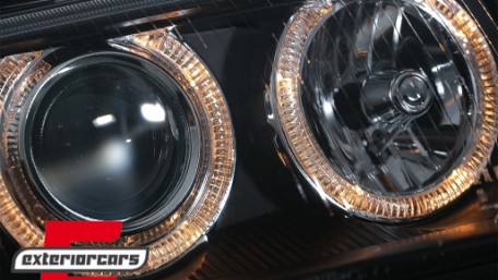 Prednja svjetla Angel Eyes (crna) / Audi A4 B5 (1994-12.1998), LPAU11