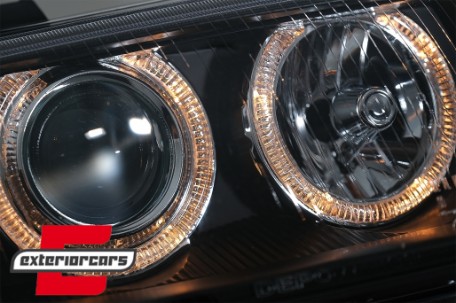 Prednja svjetla Angel Eyes (crna) / Audi A4 B5 (1994-12.1998), LPAU11