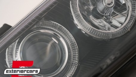 Prednja svjetla Angel Eyes (crna) / Audi A4 B5 (1994-12.1998), LPAU11