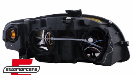 Prednja svjetla Angel Eyes (crna) / Audi A4 B7 (2004-2008), LPAU58