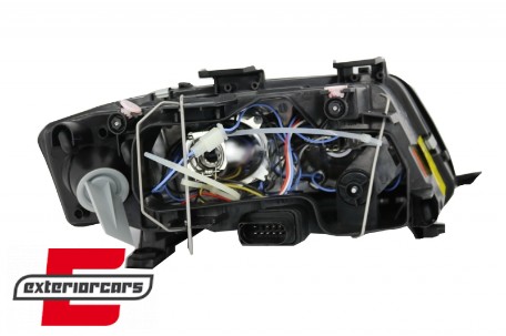 Prednja svjetla Angel Eyes (crna) / Audi A6 4B C5 (2001-2004), LPAU82