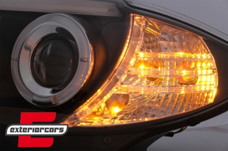 Prednja svjetla Angel Eyes (crna) / BMW serije 1 E81 E82 E87 E88 (2004-2011), LPBM80