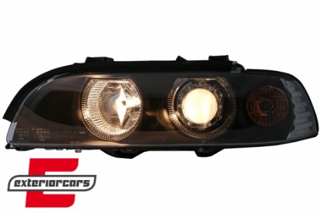 Prednja svjetla Angel Eyes (crna) / BMW serije 5 E39 (09.1995-06.2003), LPBM09