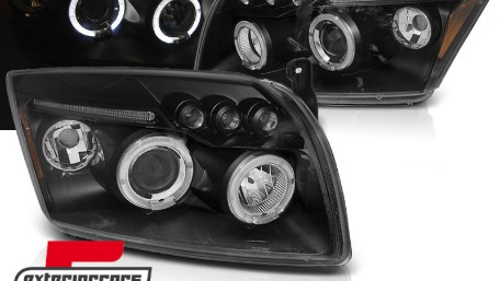 Prednja svjetla Angel Eyes (crna) / Dodge Caliber (2006-2012), LPDO20