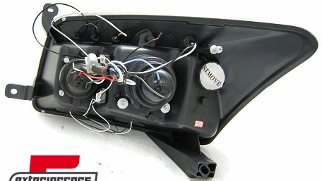 Prednja svjetla Angel Eyes (crna) / Dodge Caliber (2006-2012), LPDO20