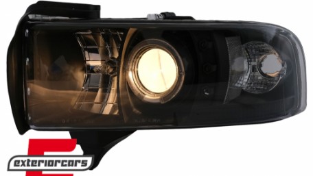 Prednja svjetla Angel Eyes (crna) / Dodge RAM (1994-2001), LPDO02