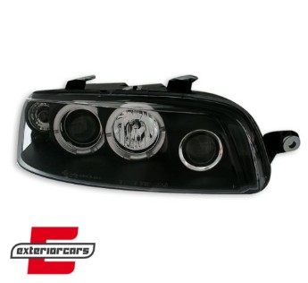 Prednja svjetla Angel Eyes (crna) / Fiat Punto 2 (1999-06.2003), LPFI02
