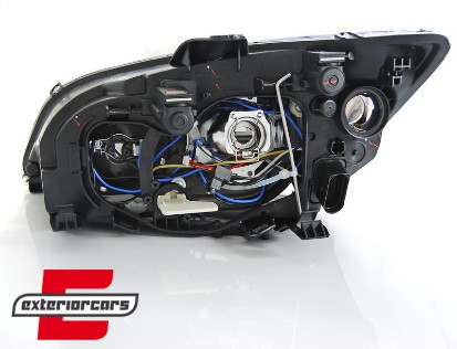 Prednja svjetla Angel Eyes (crna) / Ford Focus II (2004-01.2008), LPFO62