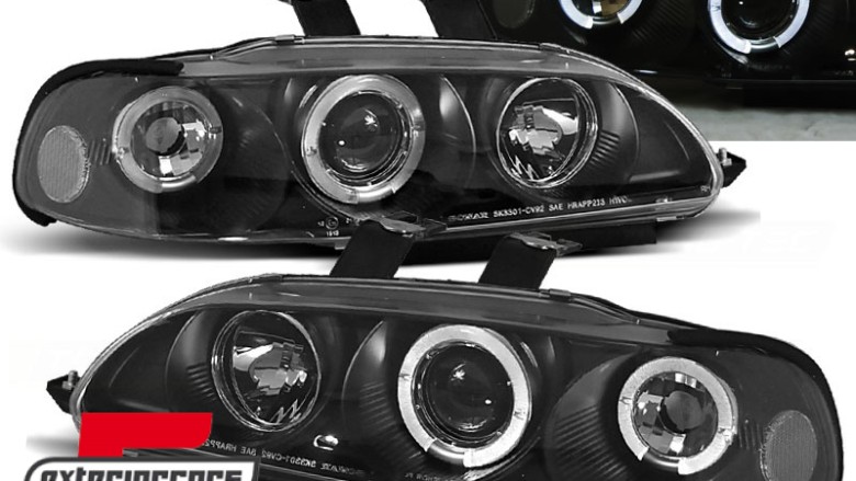 Prednja svjetla Angel Eyes (crna) / Honda Civic limuzina (1991-1995), LPHO12