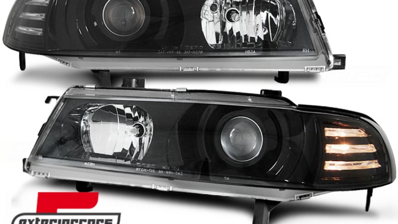 Prednja svjetla Angel Eyes (crna) / Honda Prelude (1992-01.1997), LPHO11