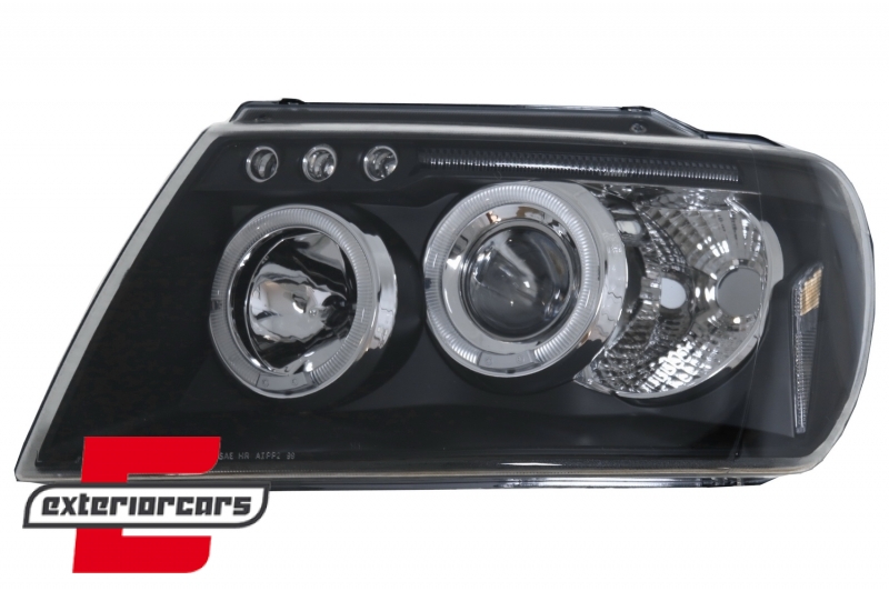 Prednja svjetla Angel Eyes (crna) / JEEP Grand Cherokee (1999-05.2005), LPCH04